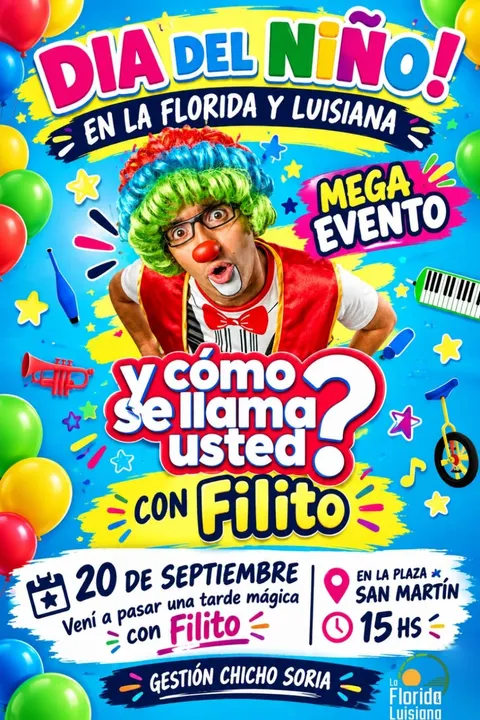 Fiesta del día del niño en Florida y Luisiana — Filito